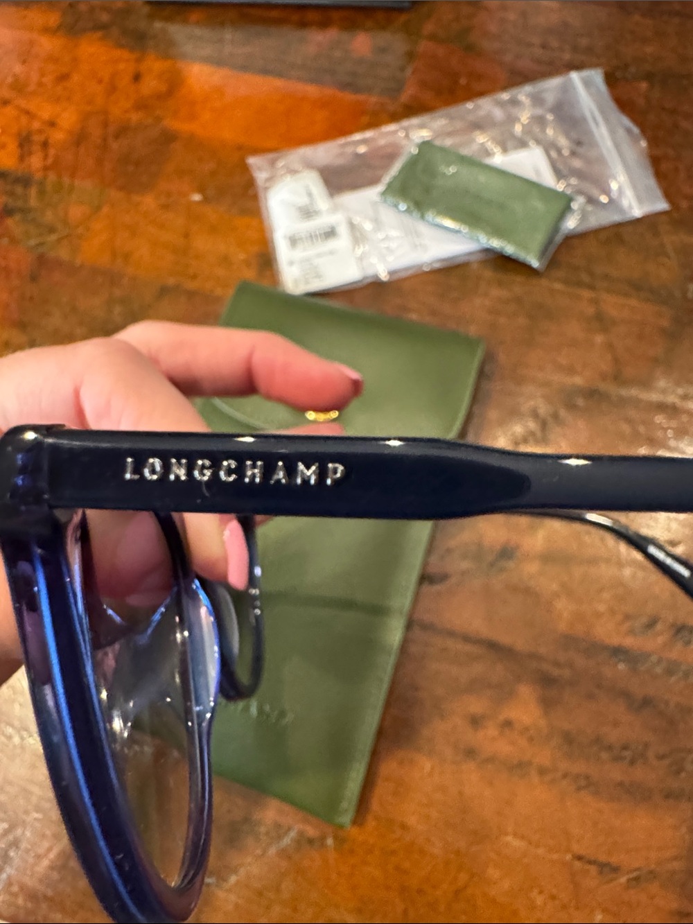 Longchamp Women's Sunglasses in Navy Blue - Picture 4 of 8